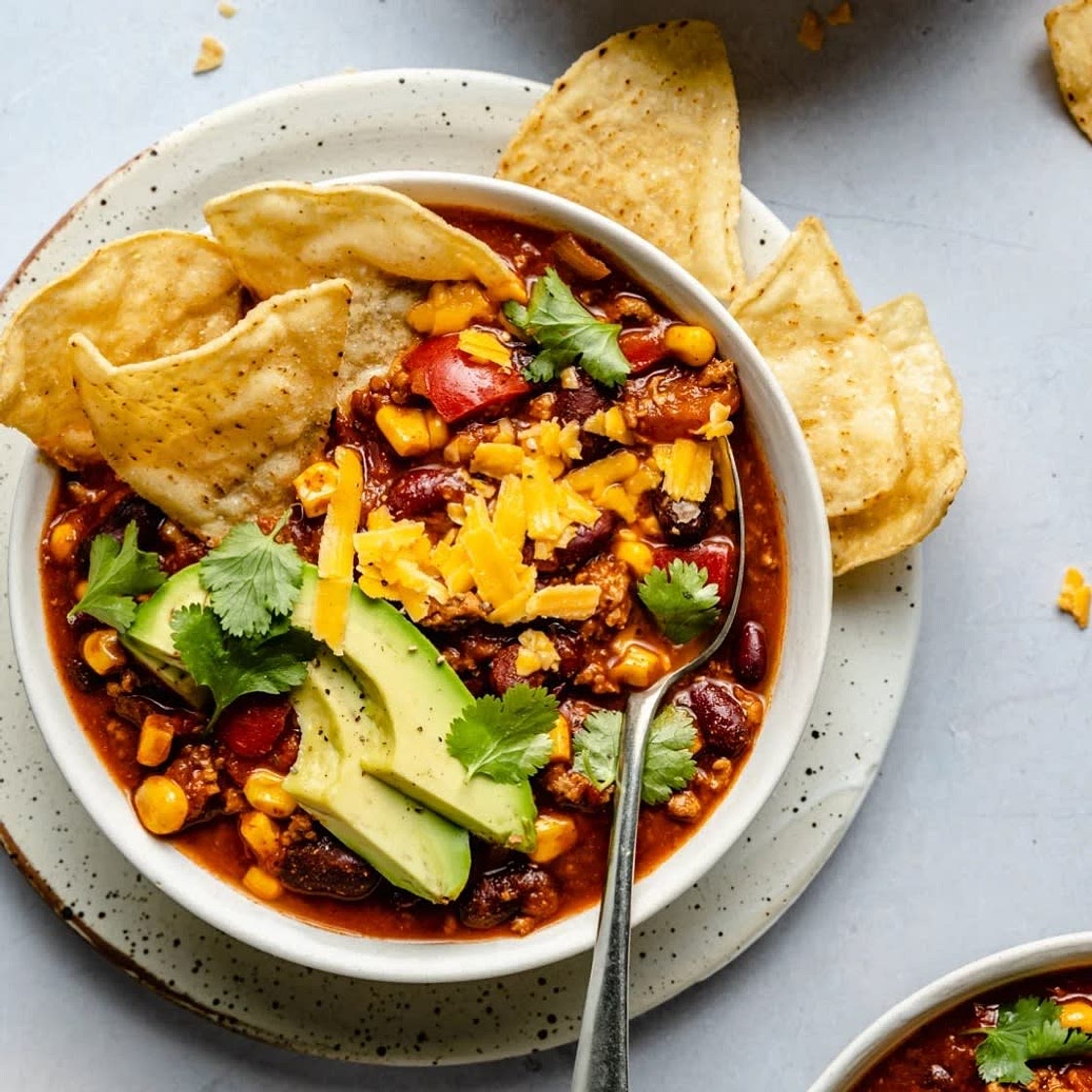 Healthy turkey chilli - good food prep recipe