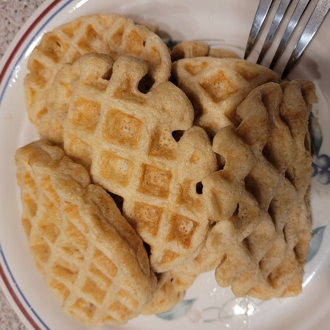 High Protein Oat Waffles