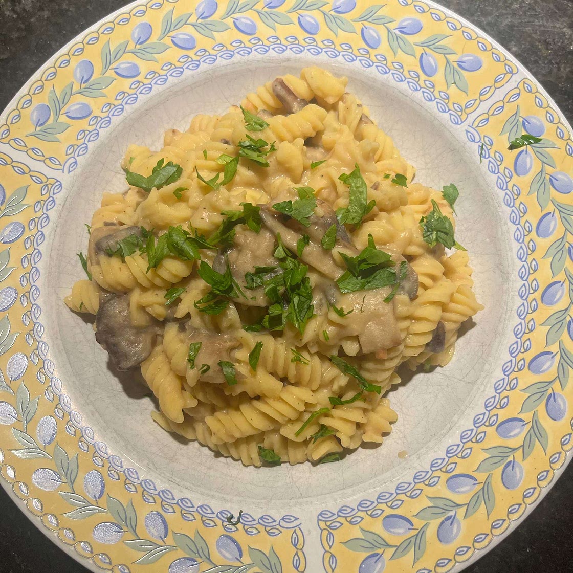 Vegan Creamy Mushroom Pasta