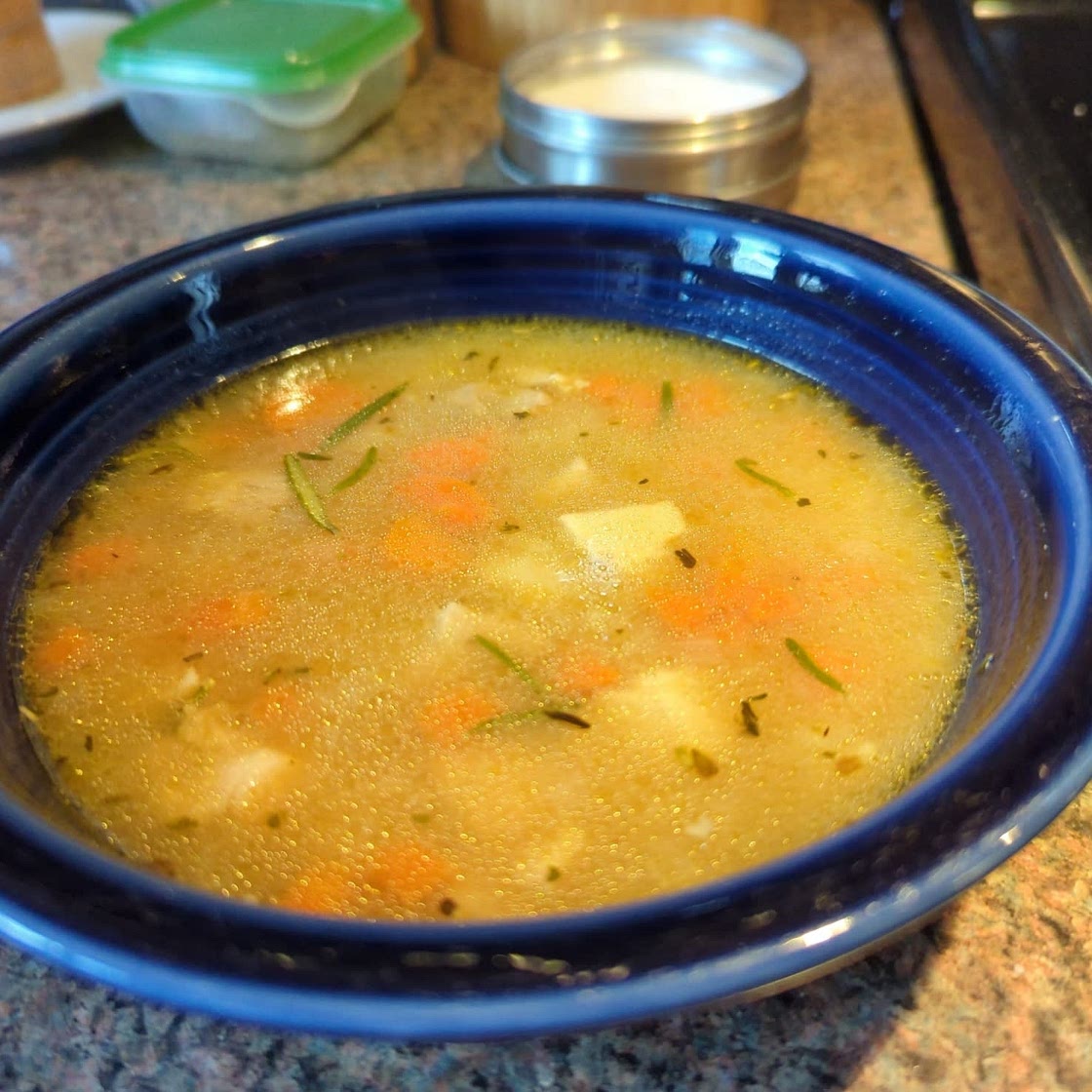 Lemon Chicken Orzo Soup