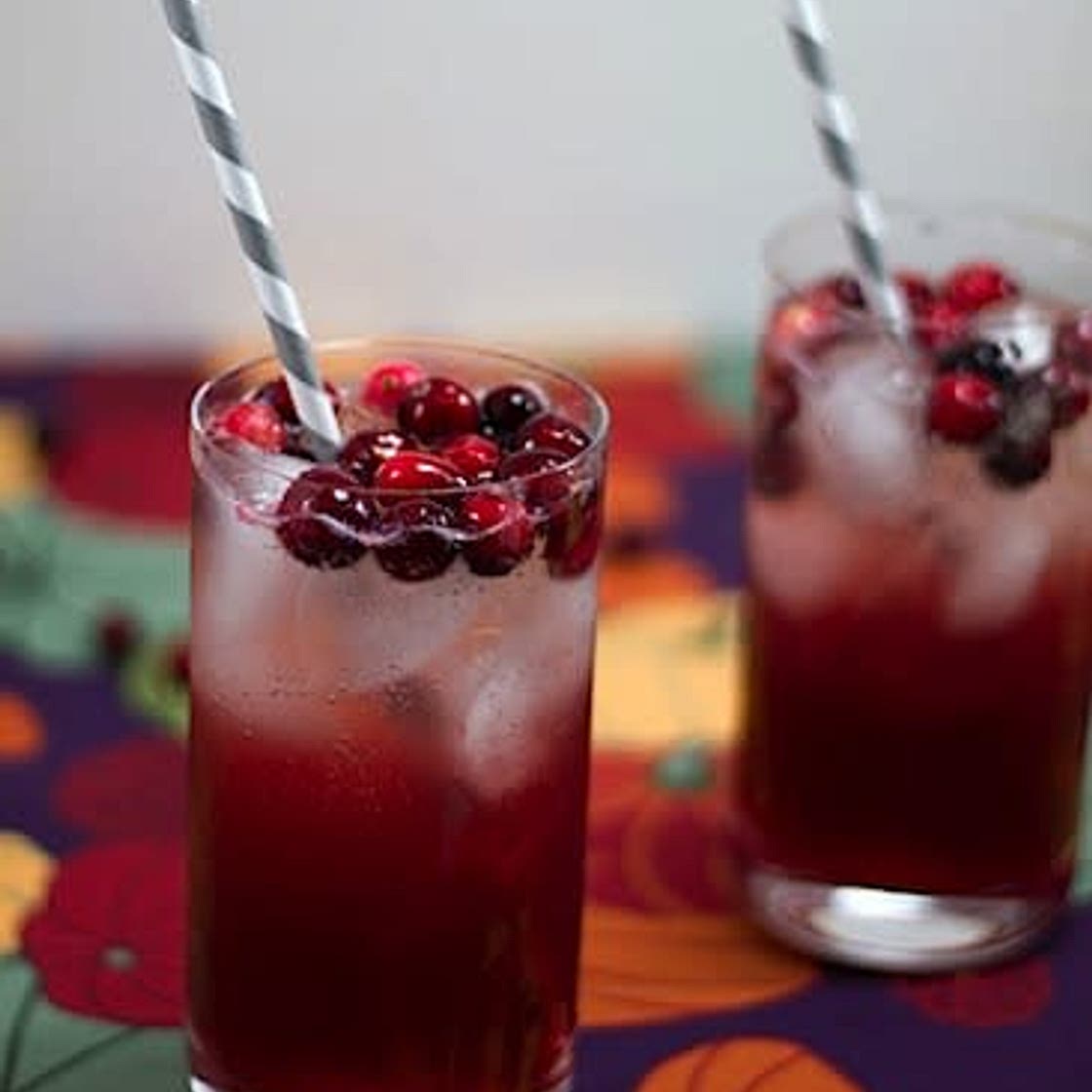 Pomegranate-cranberry sparkler