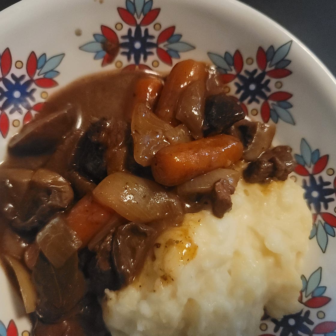 Mushroom bourguignon