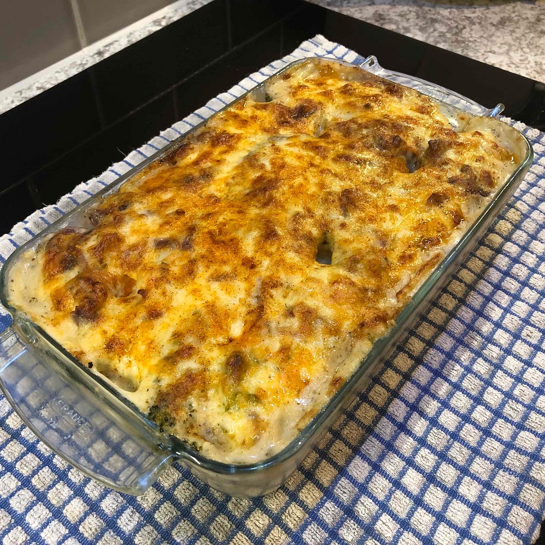 Cheesy Broccoli and Potato Bake - All Things Baked