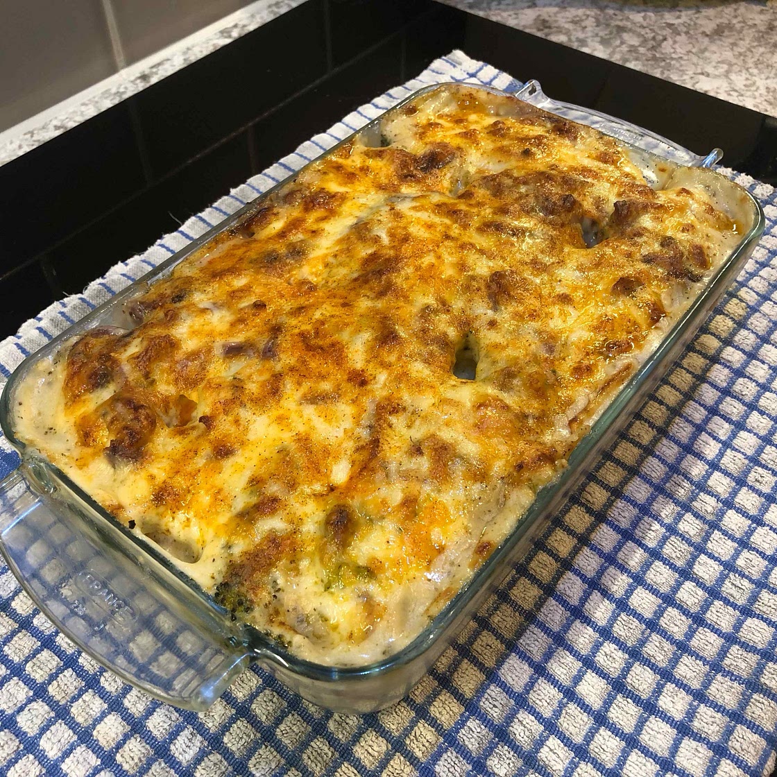 Cheesy Broccoli and Potato Bake - All Things Baked