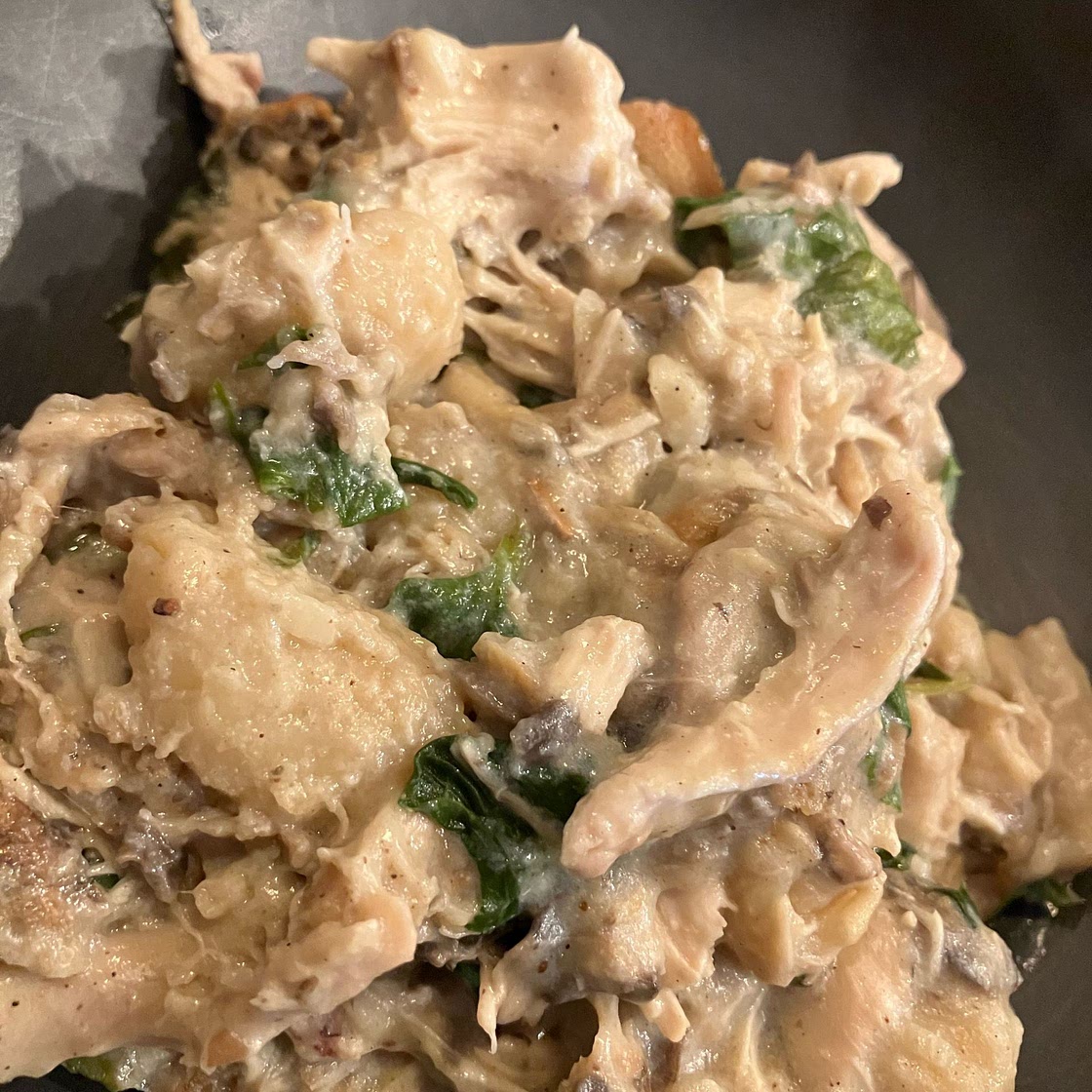 One Pot Gnocchi with Spinach and Chicken