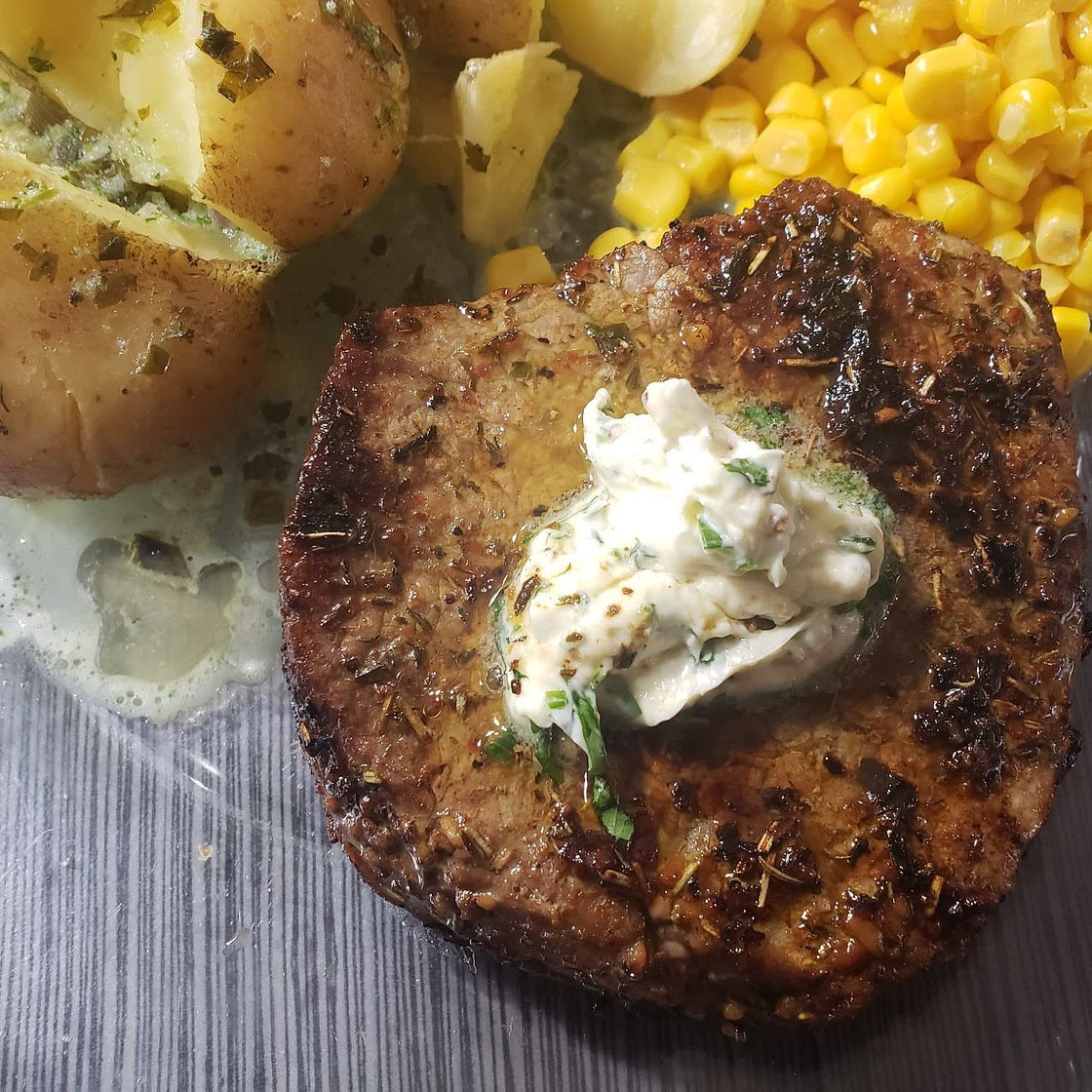 Sirloin Steak with Garlic Butter