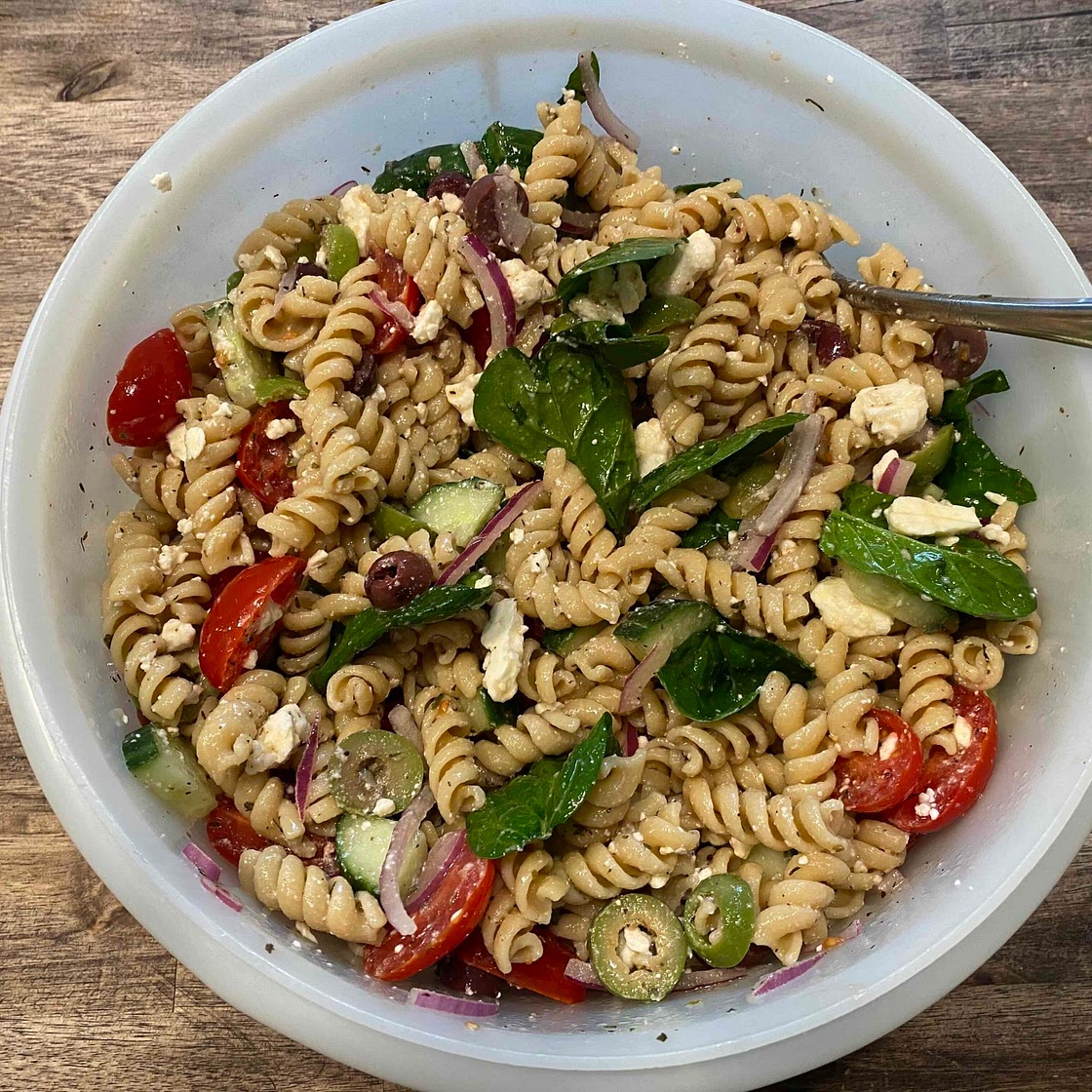 Mediterranean Pasta Salad - A Southern Soul
