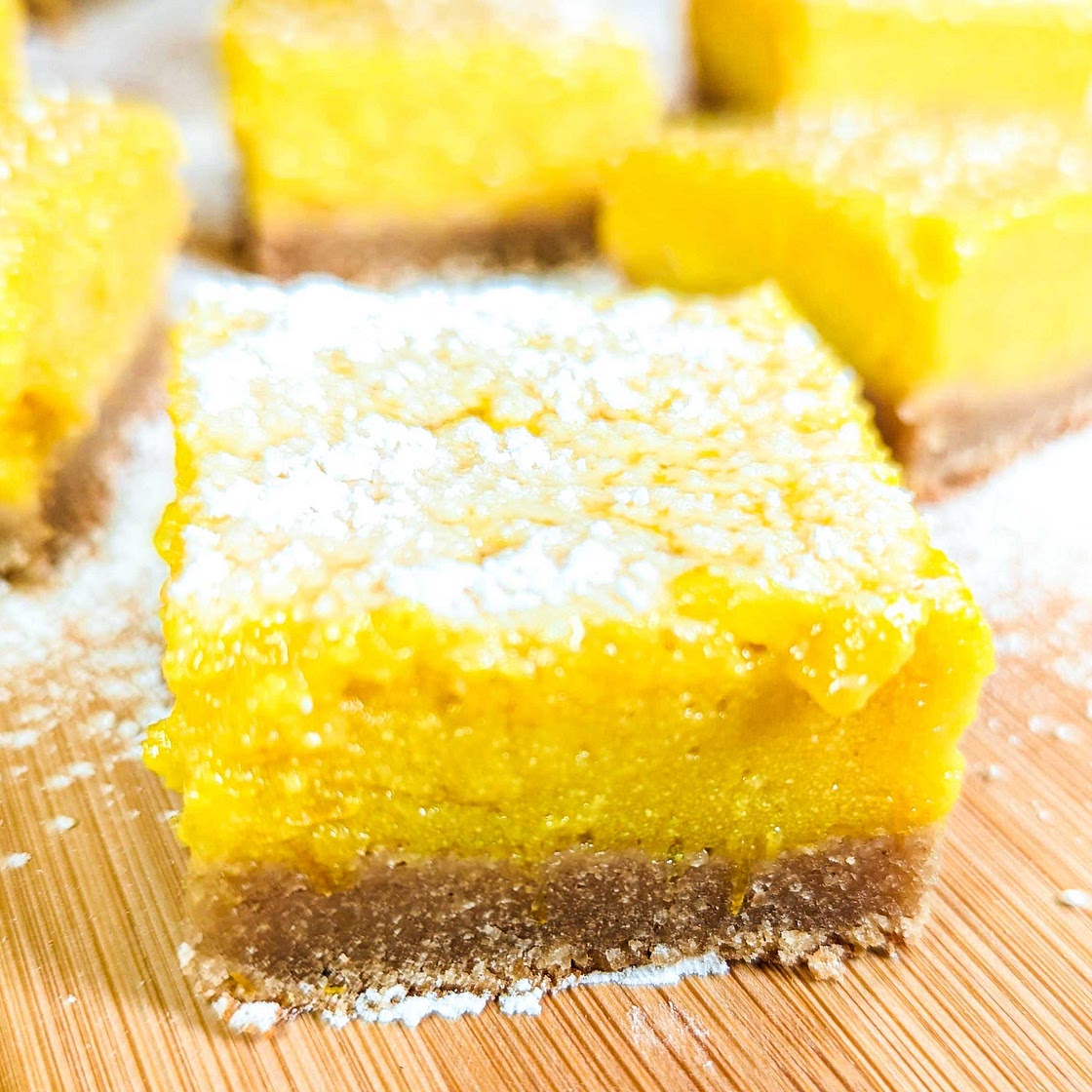 Vegan Lemon Bars (Gluten Free)