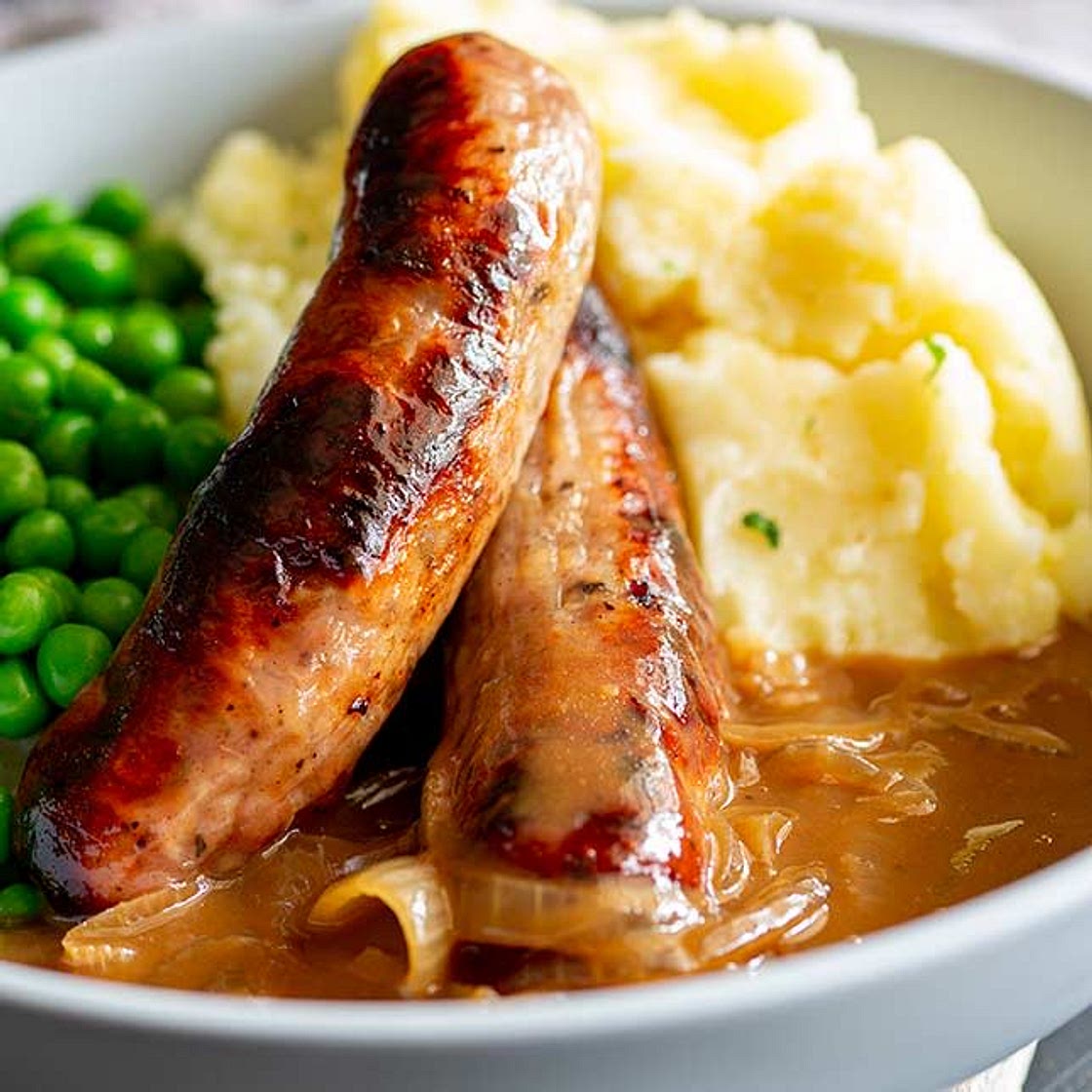 Bangers and mash