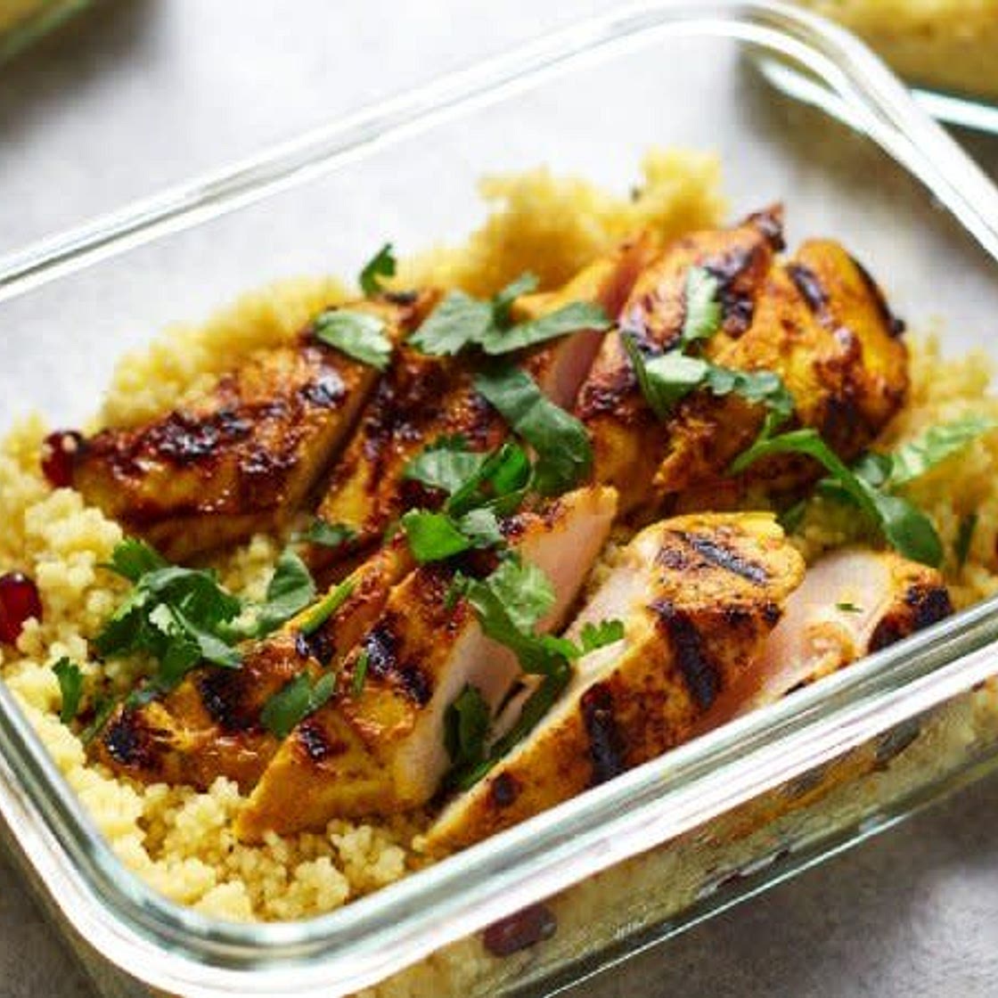 Spicy Chicken with Couscous - good food prep recipe 