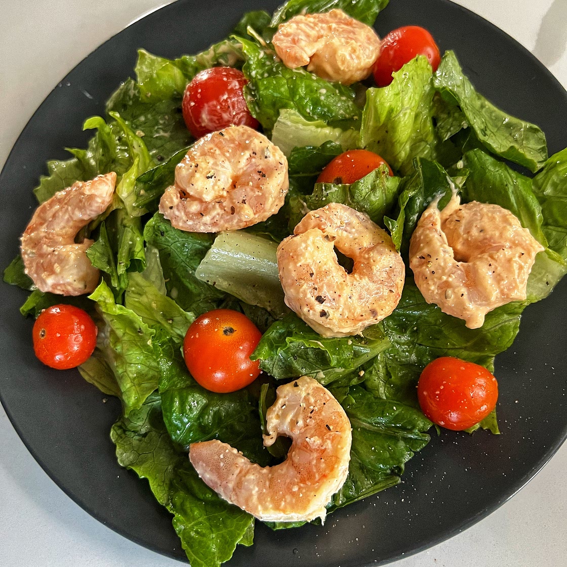 Buffalo Shrimp Salad | Airfryer Shrimp Recipe | AngielaEats — Angiela Eats - Quick, Easy, & Delicious Recipes