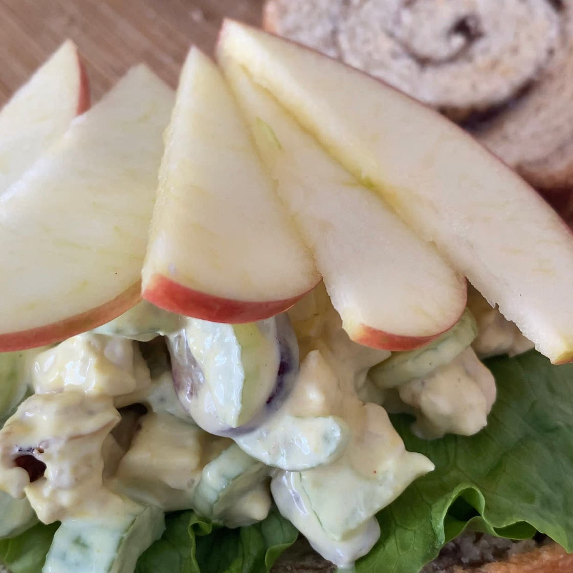 WIC Approved Greek Yogurt Waldorf Chicken Salad