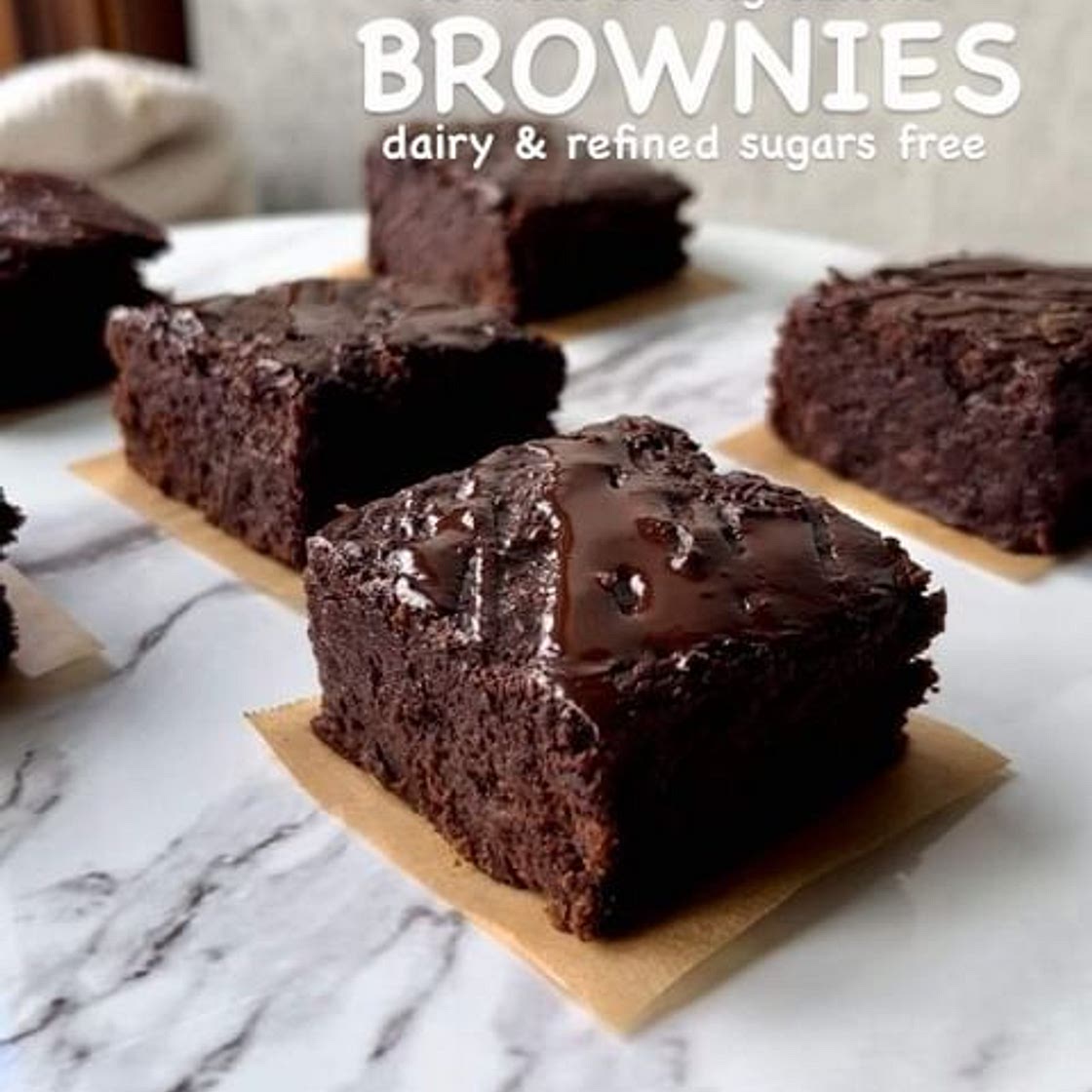 Flourless 3-ingredient brownies
