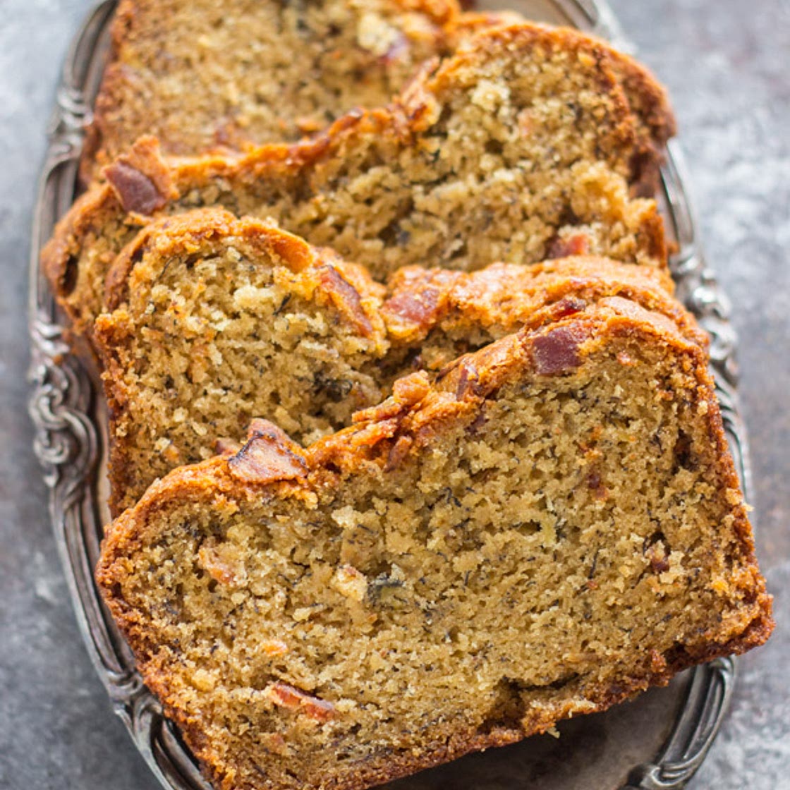 Bacon Peanut Butter Banana Bread Recipe - The Gold Lining Girl