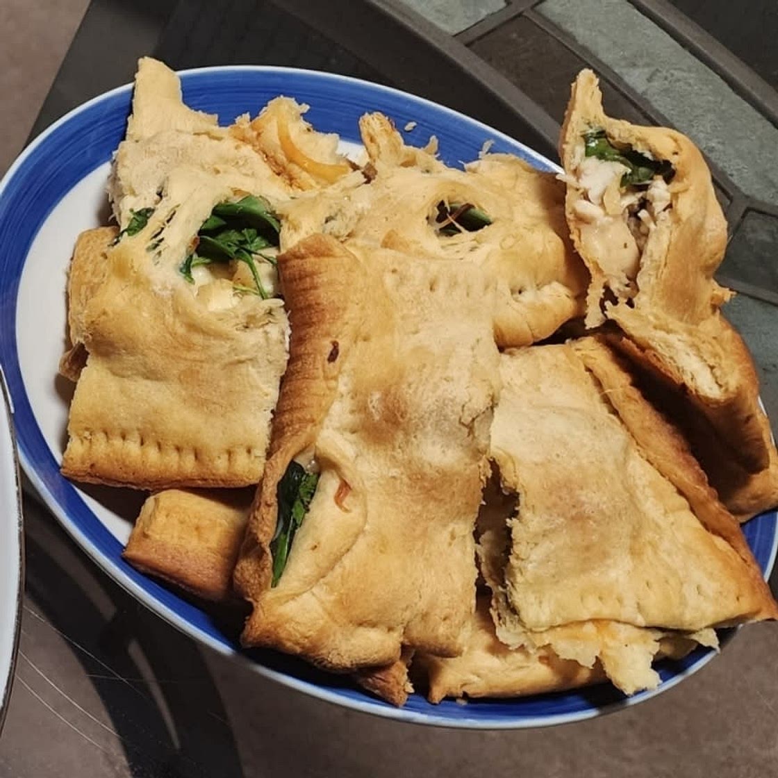 Chicken and Spinach in Puff Pastry