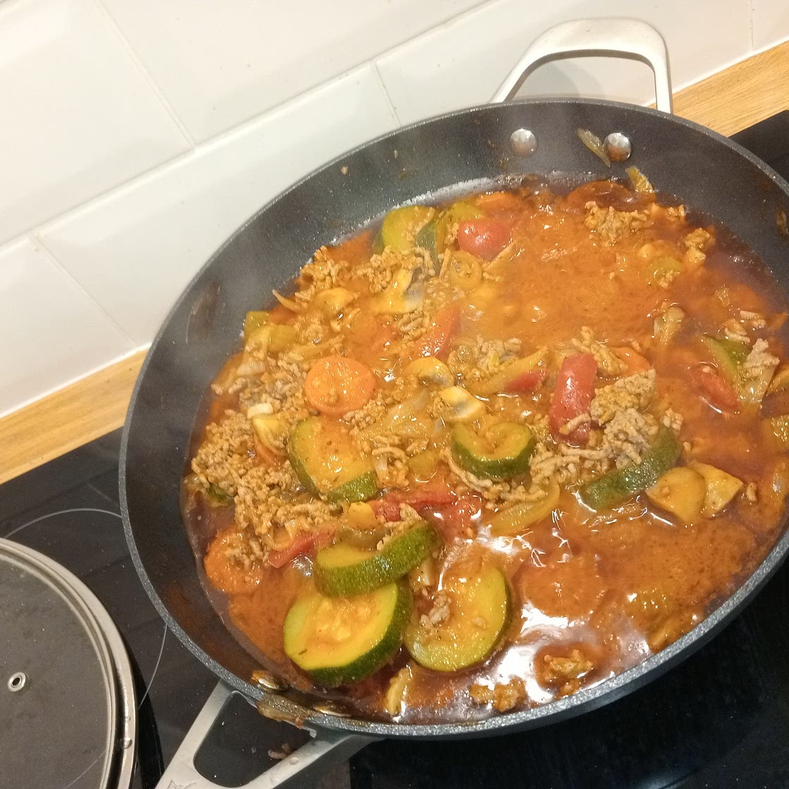 Pork and Beef Spag Bol version 1 - Sam's Spectacular Spag