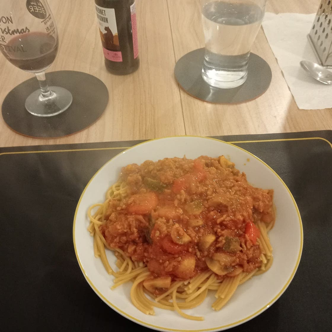 Pork and Beef Spag Bol version 1 - Sam's Spectacular Spag