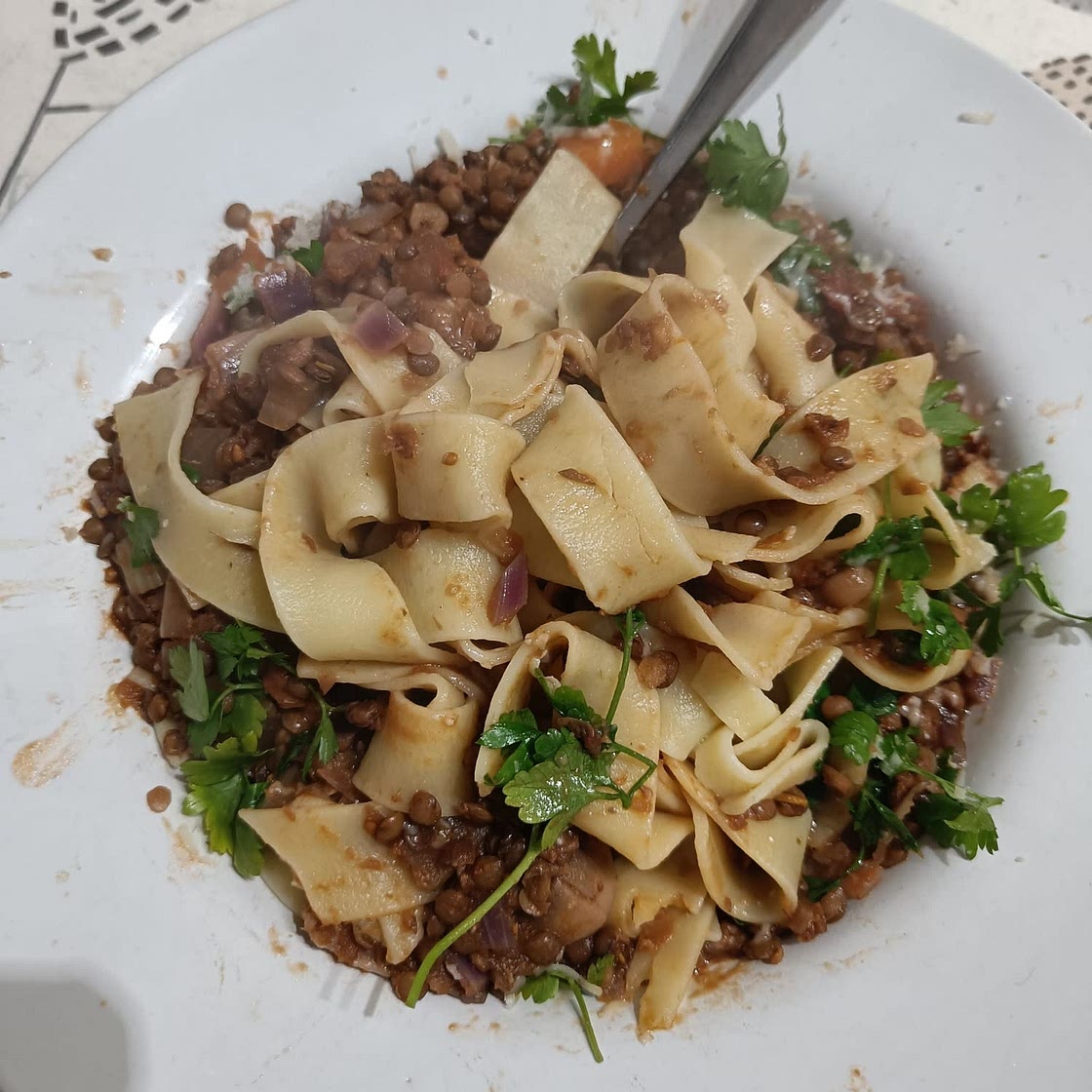 RED WINE RAGÙ WITH TAGLIATELLE