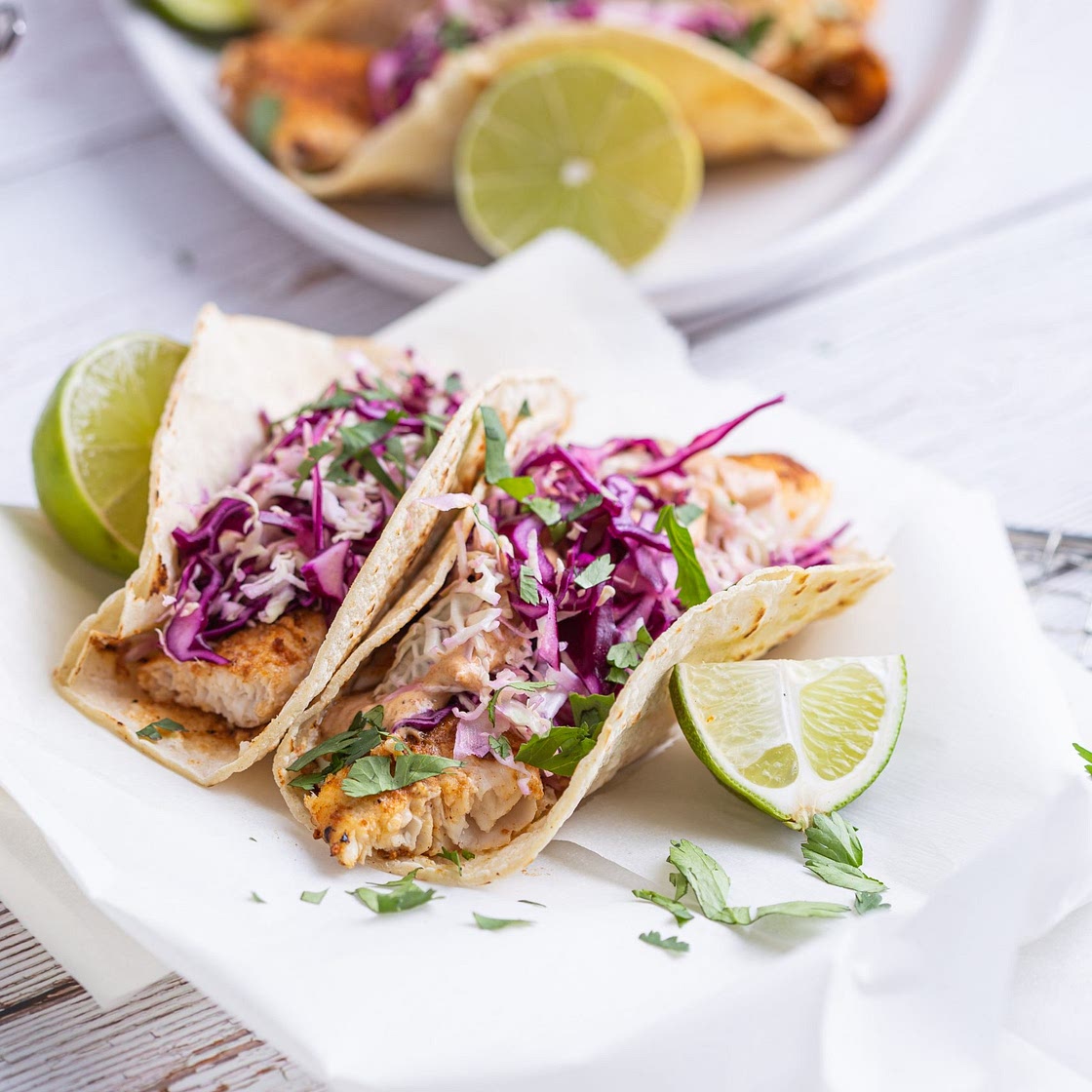Blackened Fish Tacos With Chipotle Yogurt Sauce