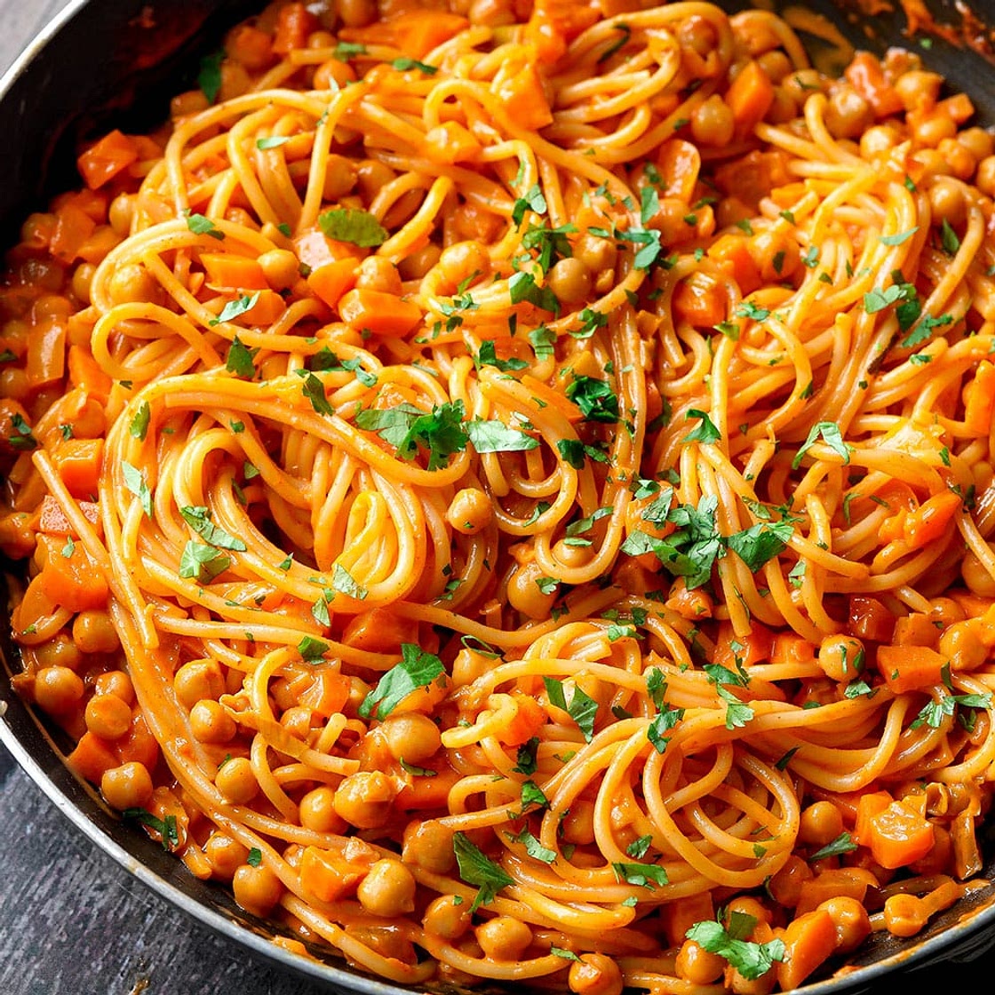 Protein Vegan Gochujang Spaghetti