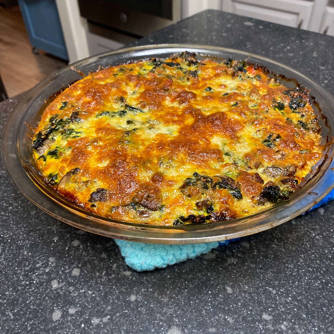 Crustless Spinach Quiche