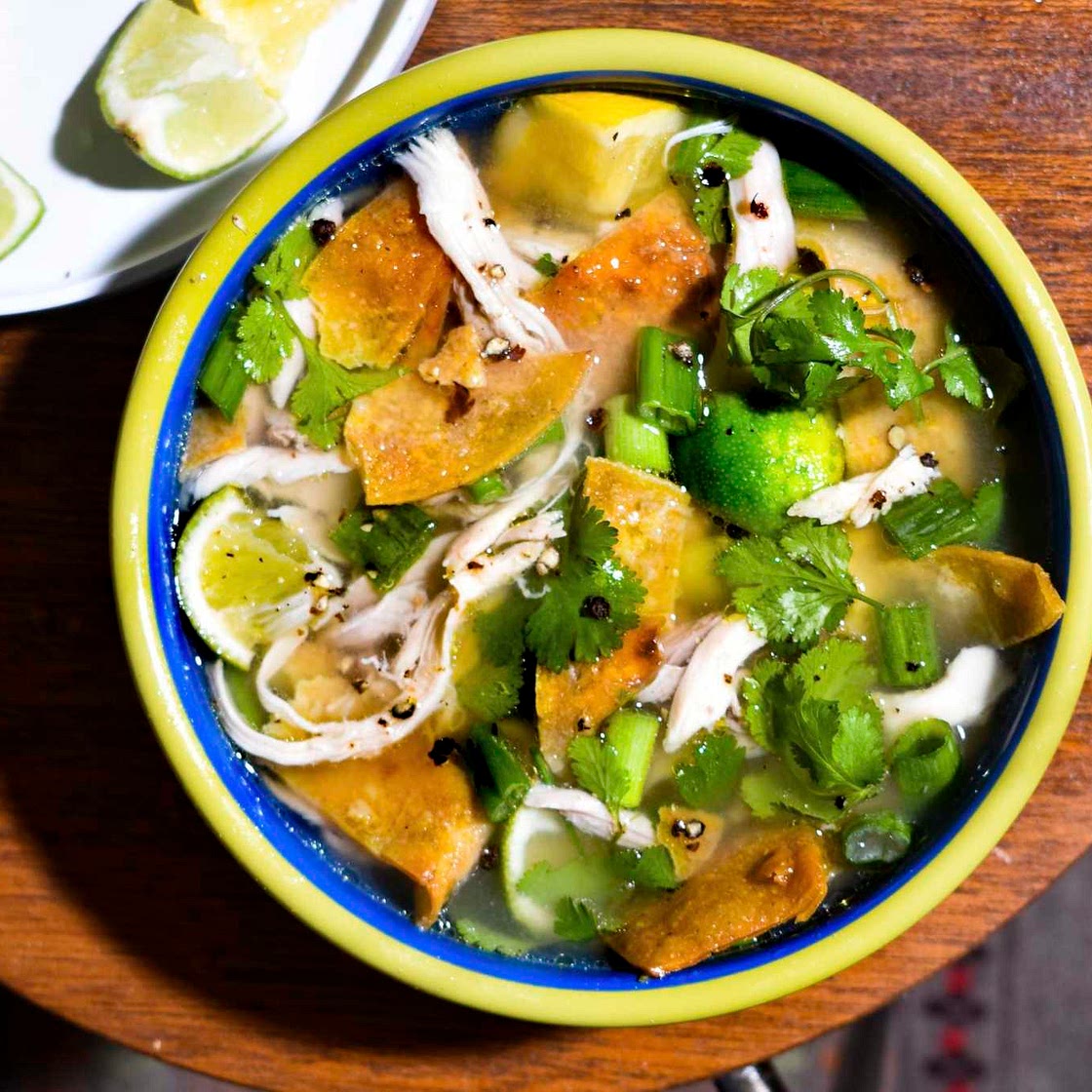 Tangy lime juice fuels this Mexican chicken soup that soothes the soul