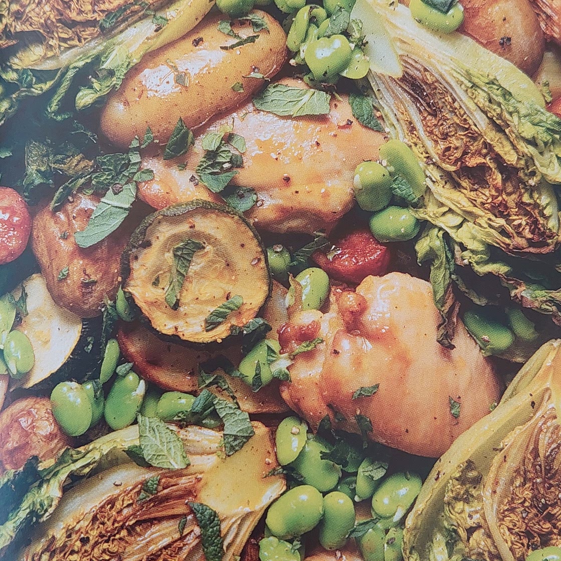Chicken and Chorizo tray bake
