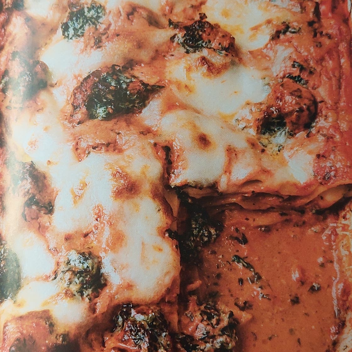 Spinach, ricotta and Parma ham lasagne