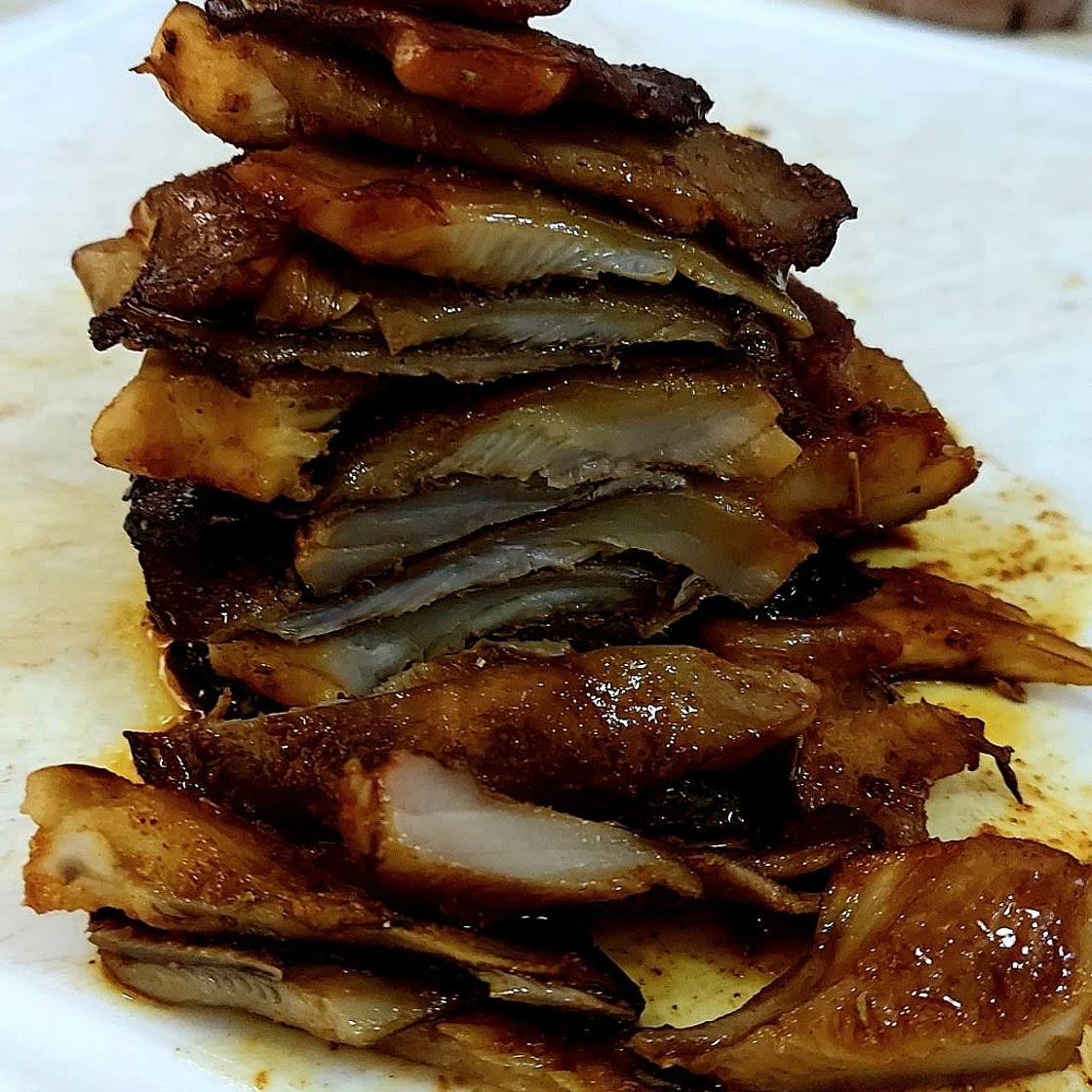 Balsamic Glazed Oyster Mushrooms - Shawarma Style