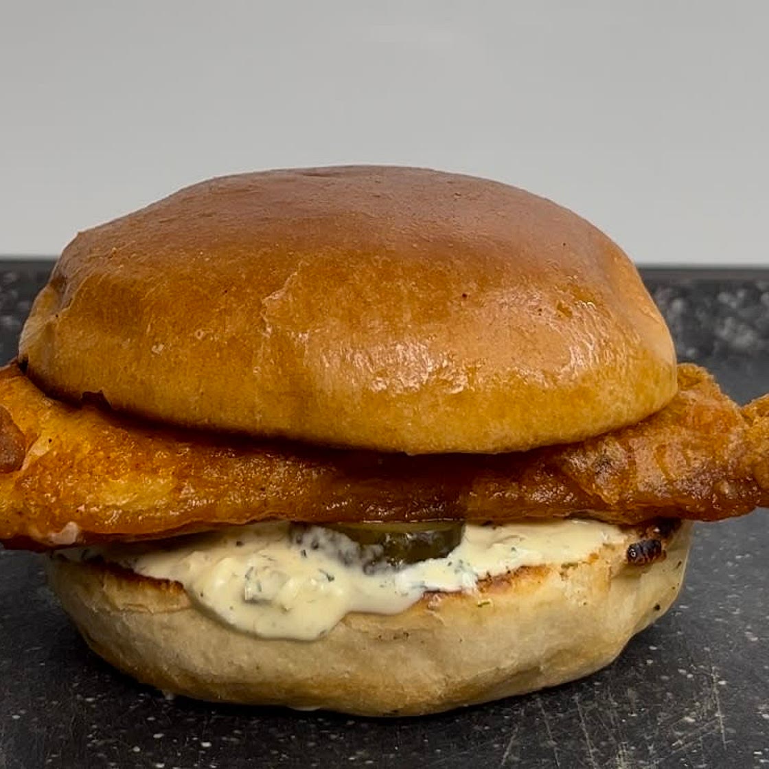 Popeye's cajun flounder sandwich