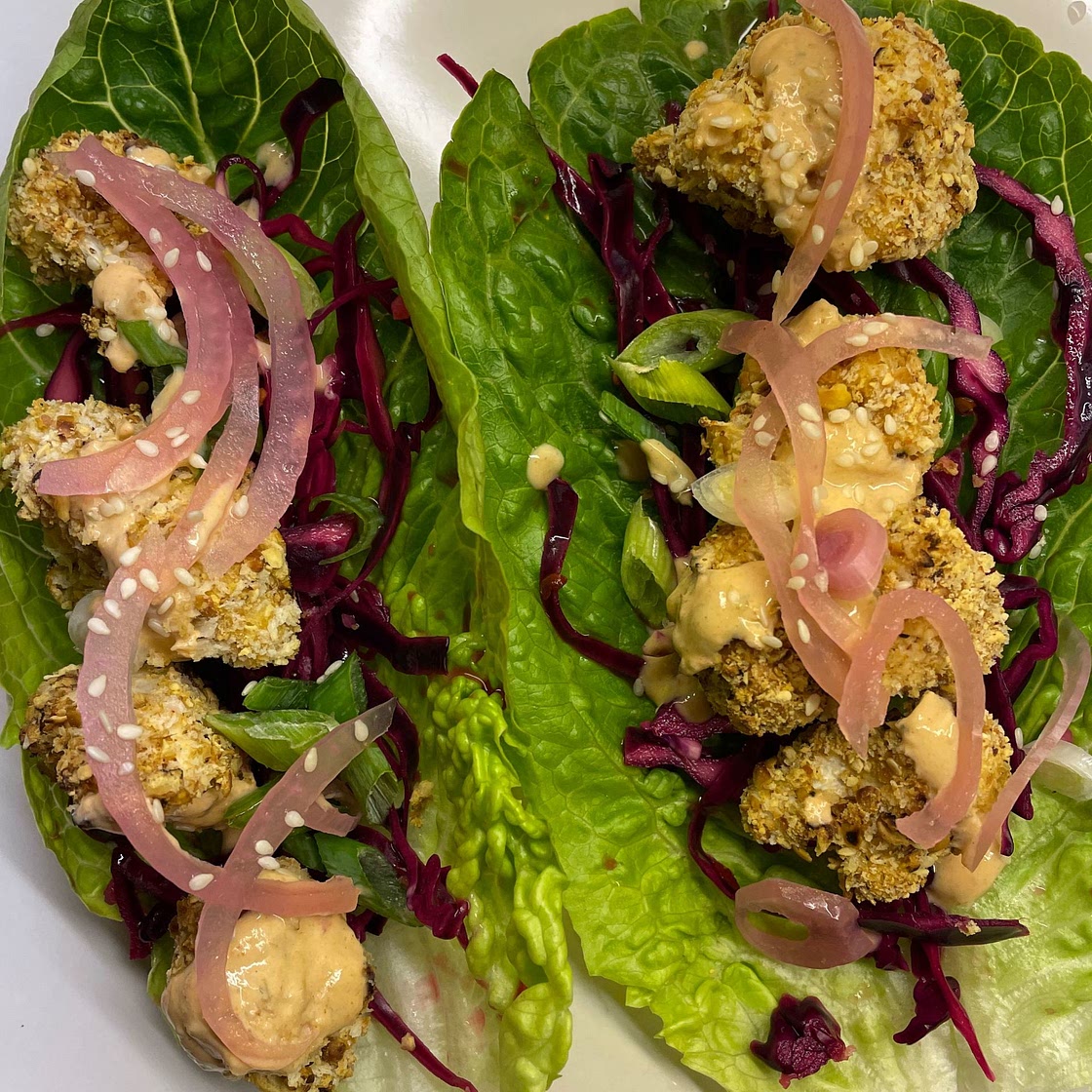 Crispy Cauliflower Lettuce Wraps