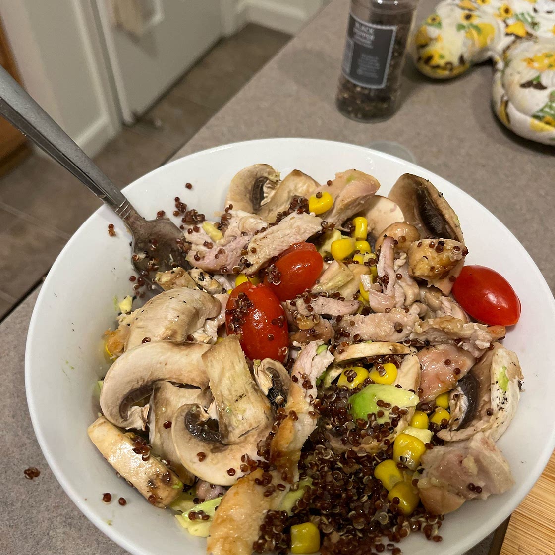 Chicken Quinoa Corn Salad Recipe