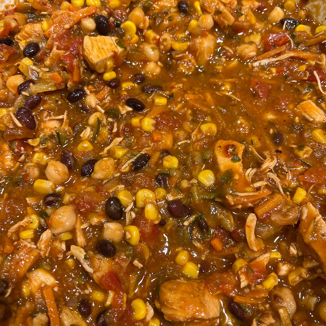 Chicken taco soup