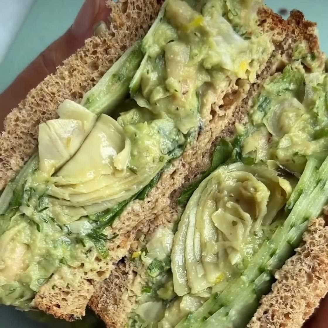 Avocado White Bean Sandwich