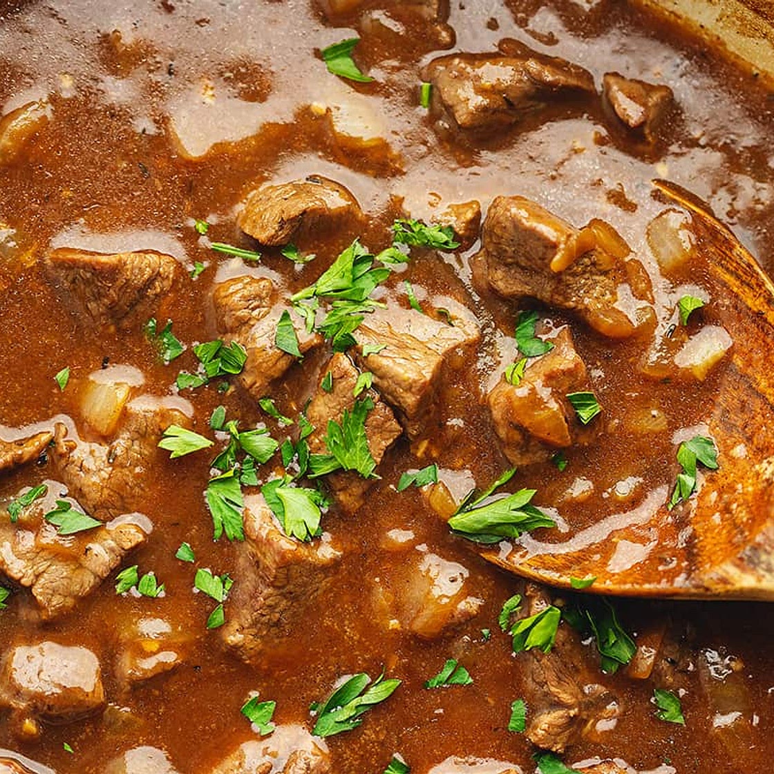 Keto Beef Tips and Gravy Recipe