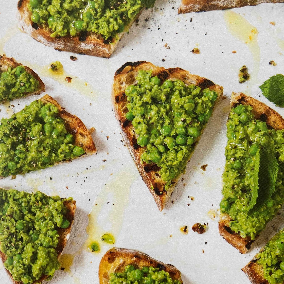 Smashed Peas on Toast