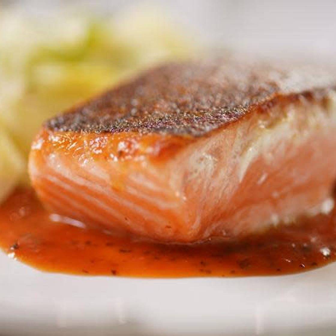 Pan Roasted Salmon with Blood Orange Sauce