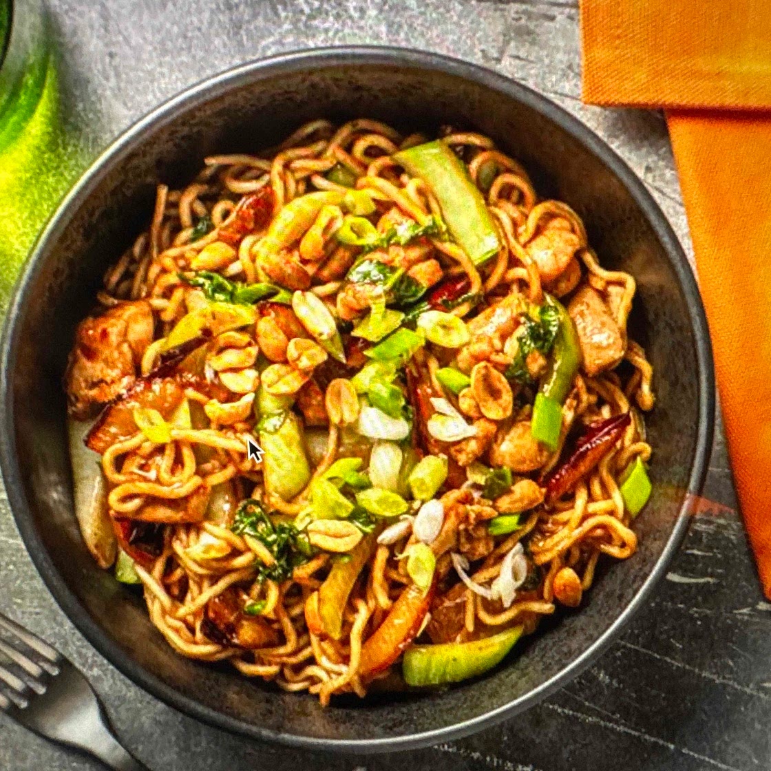 Chicken and plum stir fry