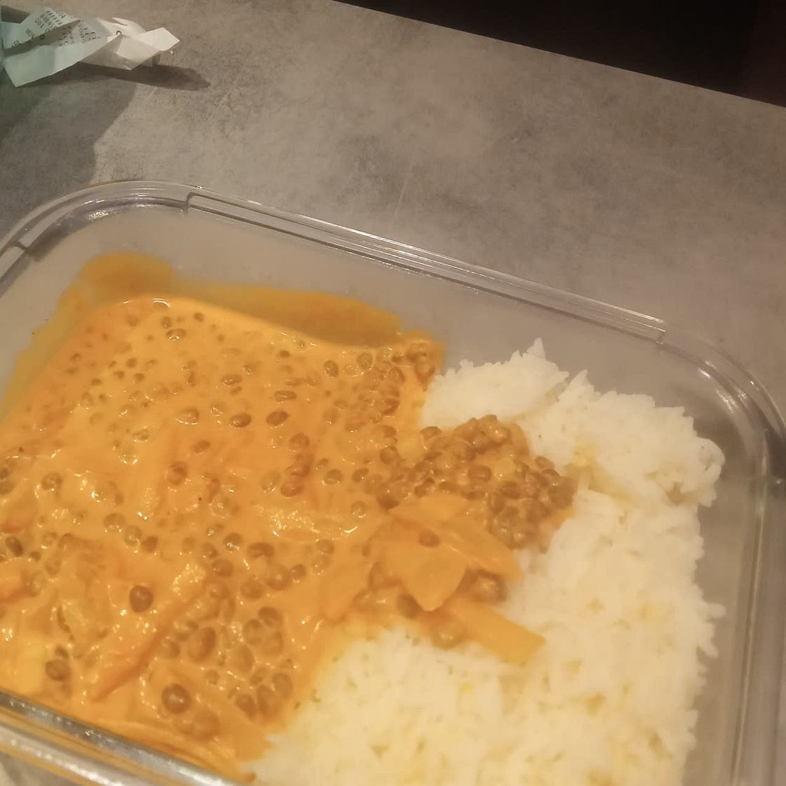 North Indian Style Cauliflower & Lentil Dal with Caramelised Onion and Spinach