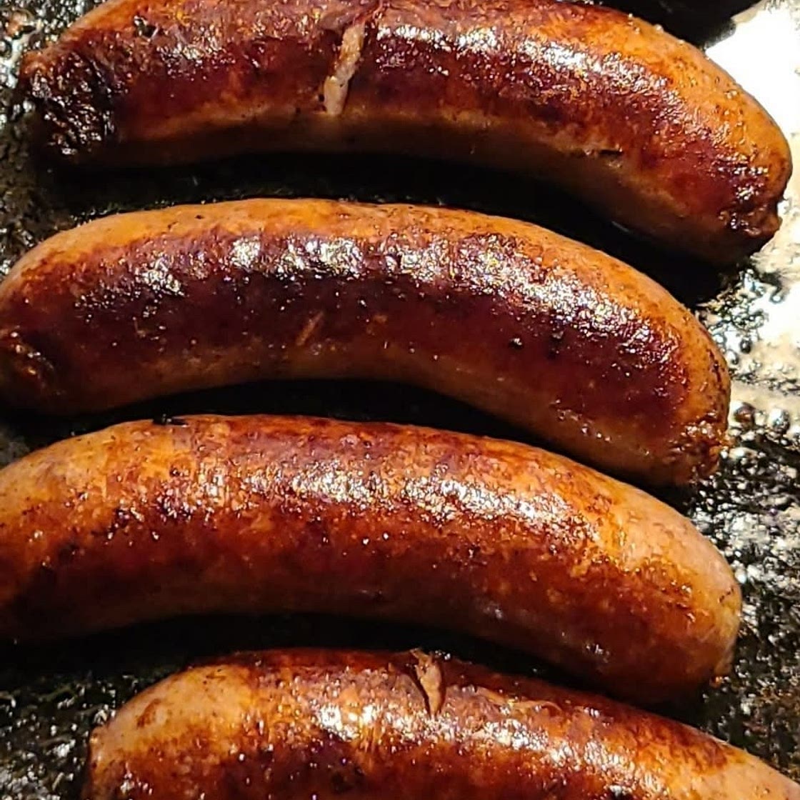 Pan-Fried Beer and Onion Bratwurst