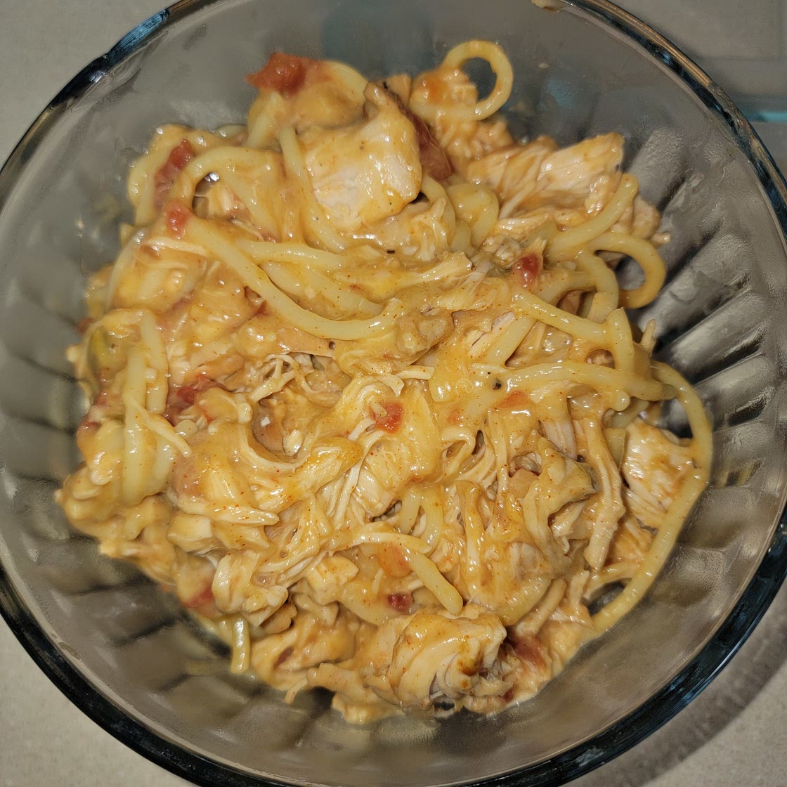 Crockpot Chicken Spaghetti