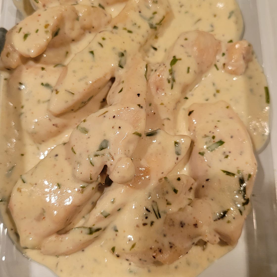 Chicken with Mustard Tarragon Sauce