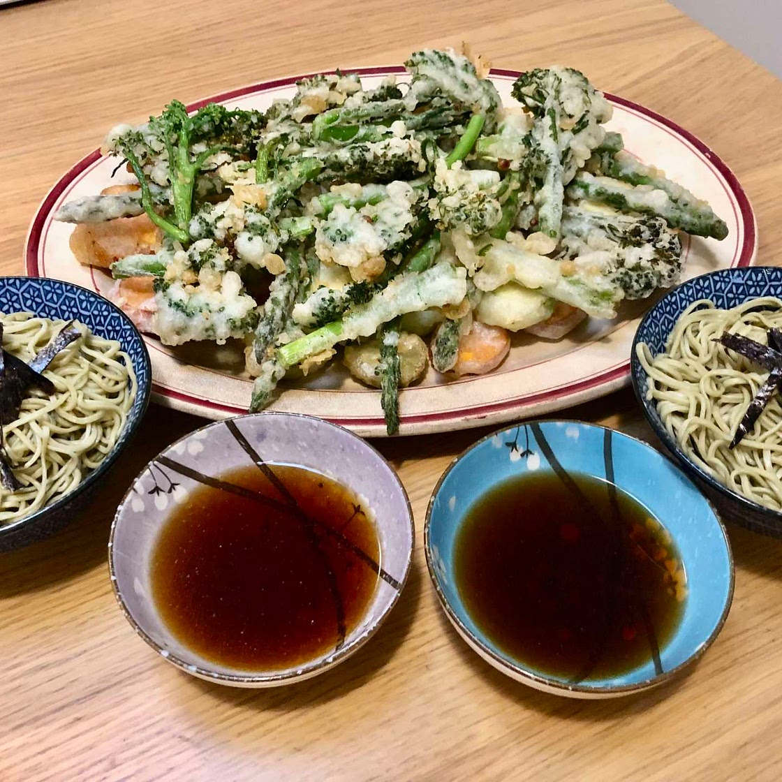 66. Zaru Soba with Tempura Vegetables