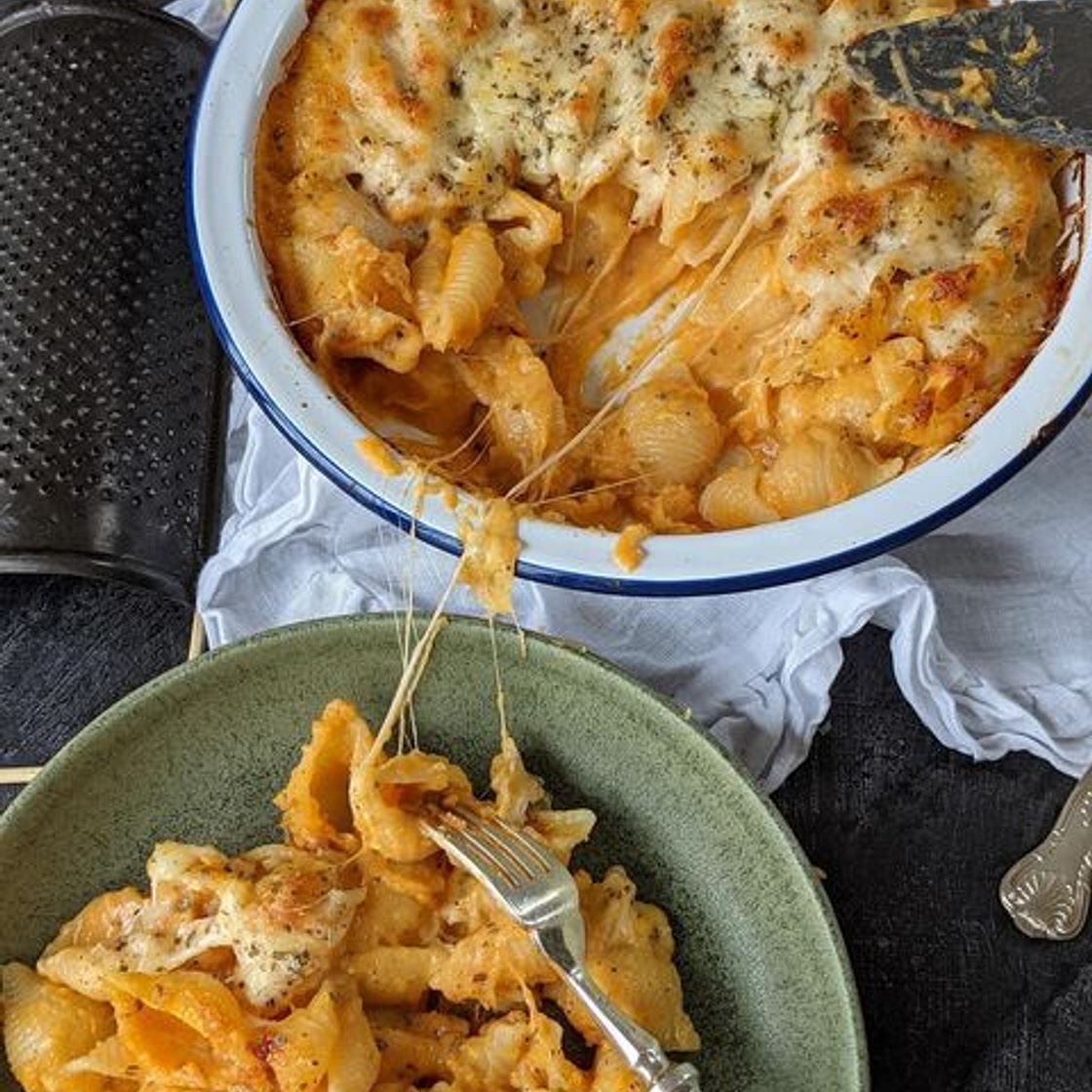 Butternut squash mac &amp; cheese. SO delicious, a comforting an