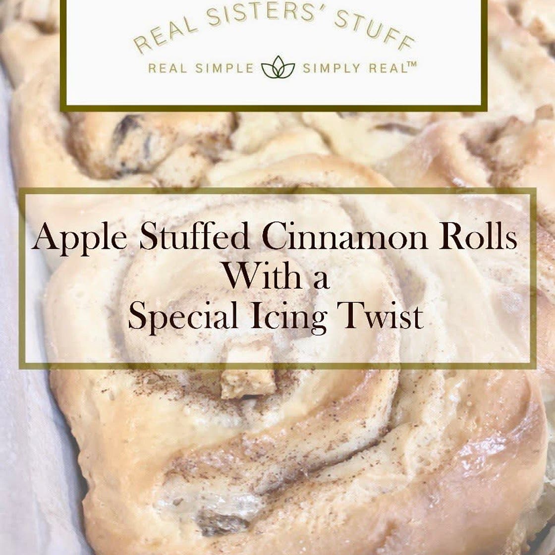 Apple Stuffed Cinnamon Rolls With a Special Icing Twist!