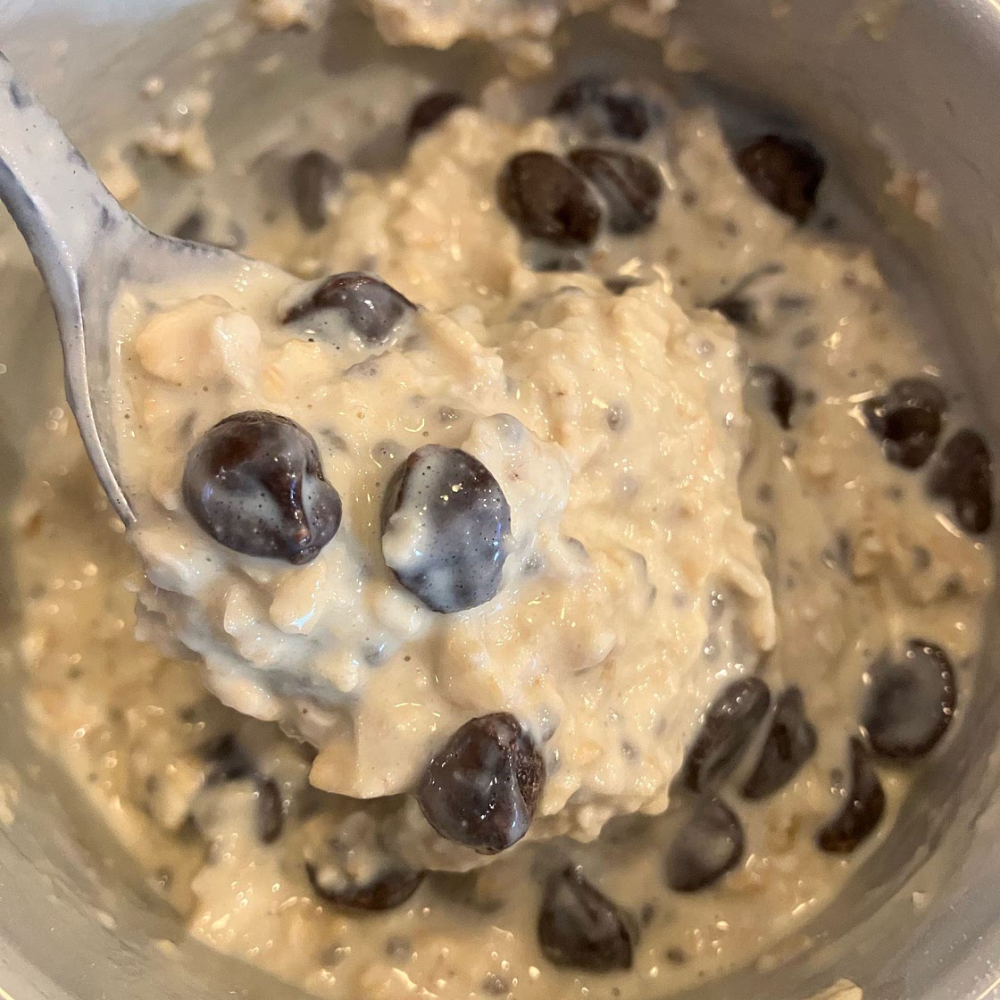 Vegan Protein Cookie Dough Overnight Oats