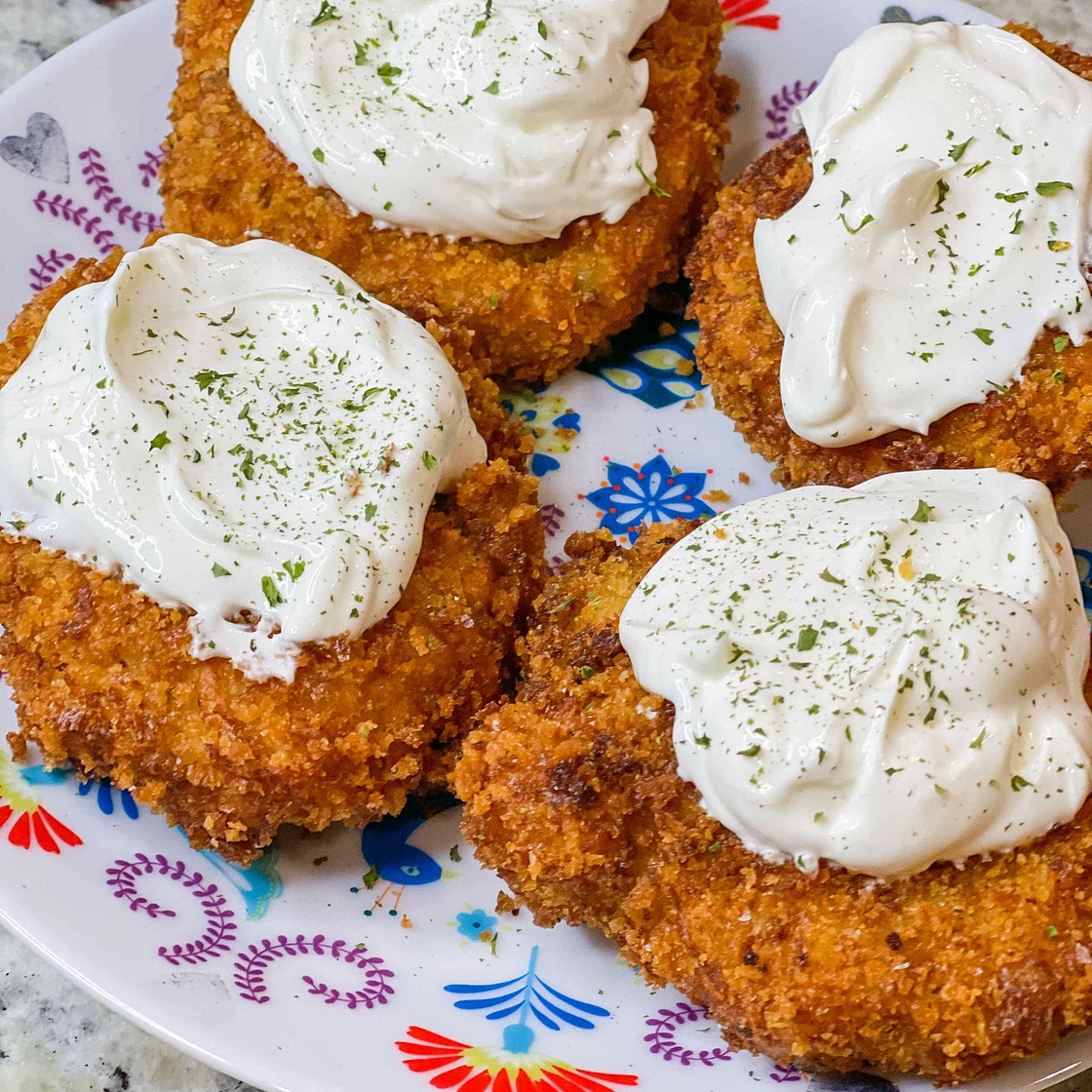 Crispy mashed potato croquettes 