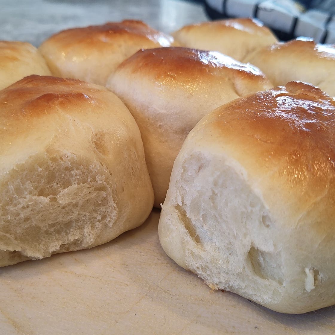Soft egg bread buns