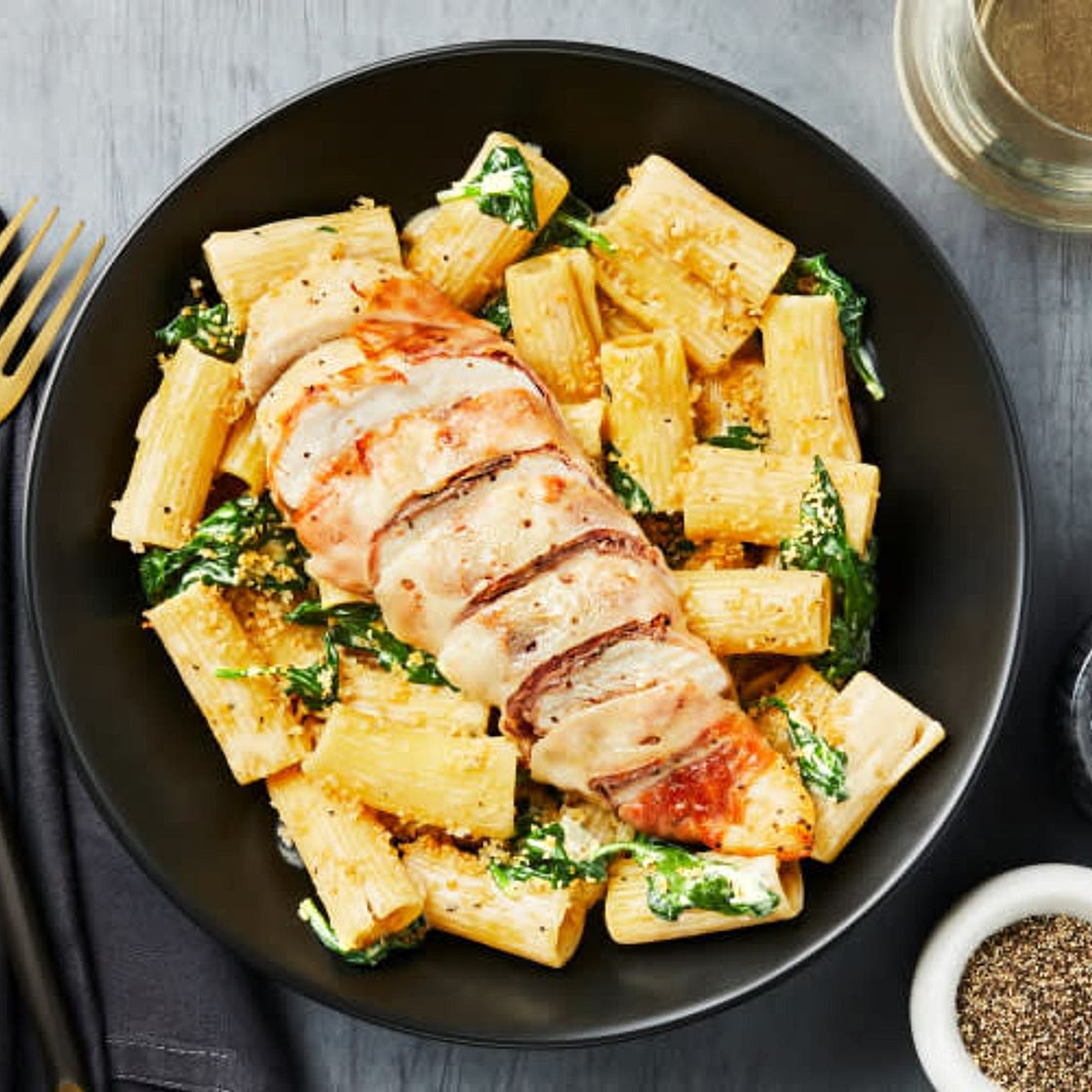 Prosciutto-Wrapped Swiss Chicken! 🧀🍗