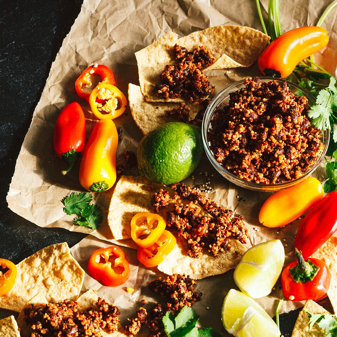 Quinoa Black Bean Taco Meat